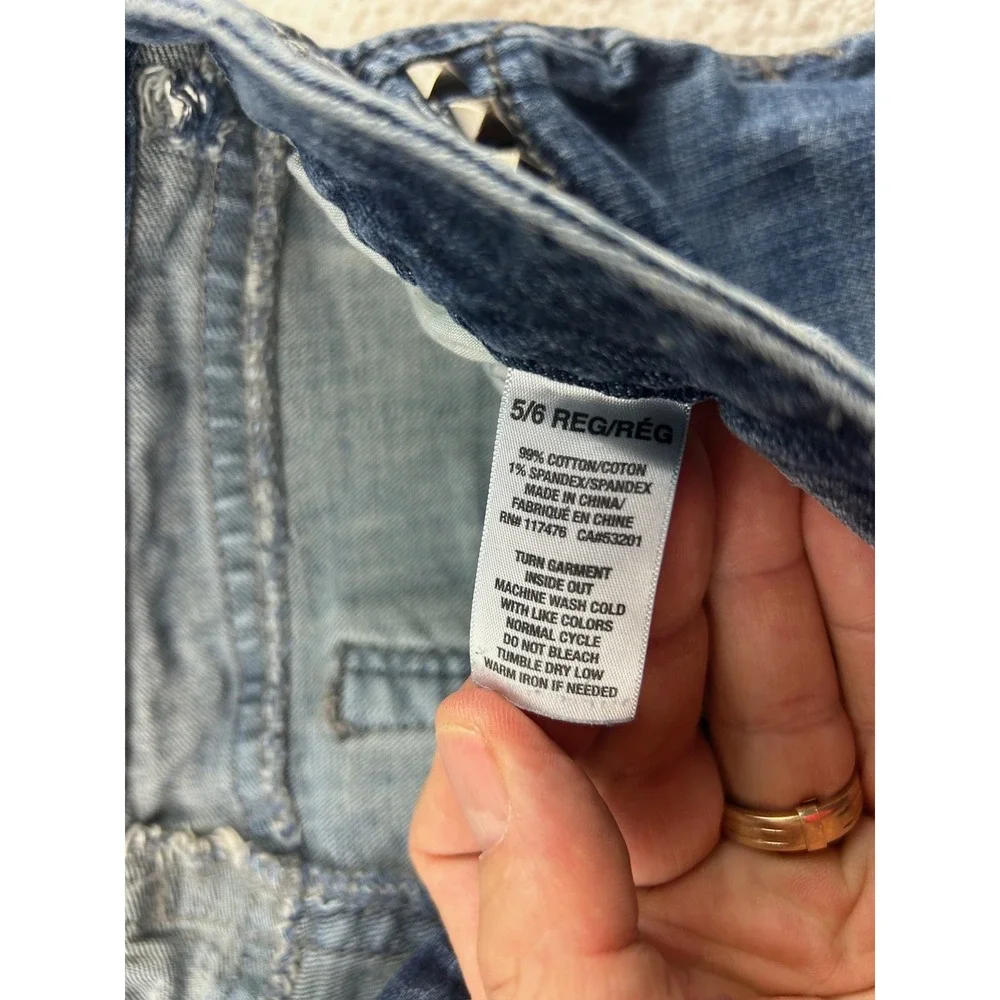 Aeropostale Jeans Womens 5/6 Bayla Skinny Studded Pocket Stretch Denim Pants‎